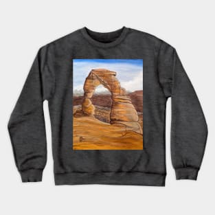 Delicate arch stone formation Crewneck Sweatshirt